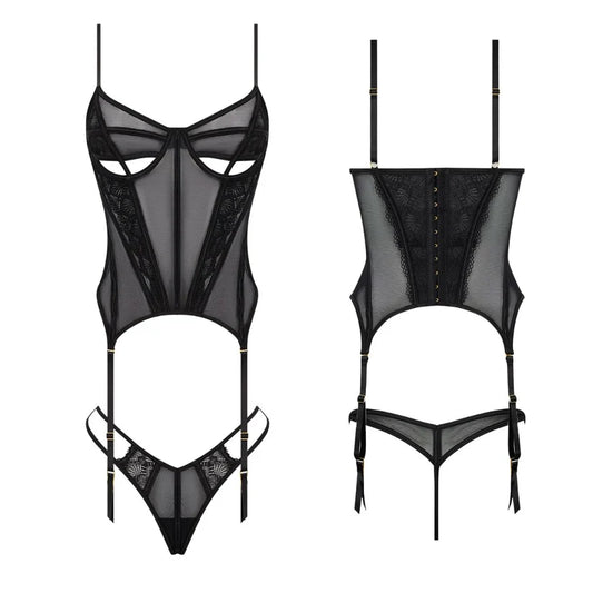 Mesh Bustier & G String